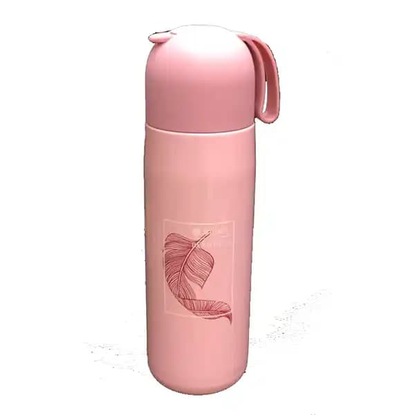فلاسک استیل 400 میل طرح گل برند Jinli کد8578 — تصویر ۲