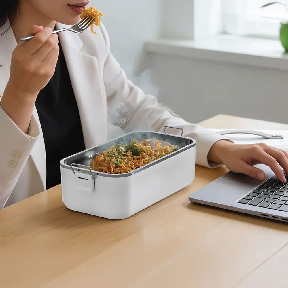 لانچ باکس گرم کننده غذا گرین لاین مدل Green Lion Lunch Box GLB-20 — تصویر ۴
