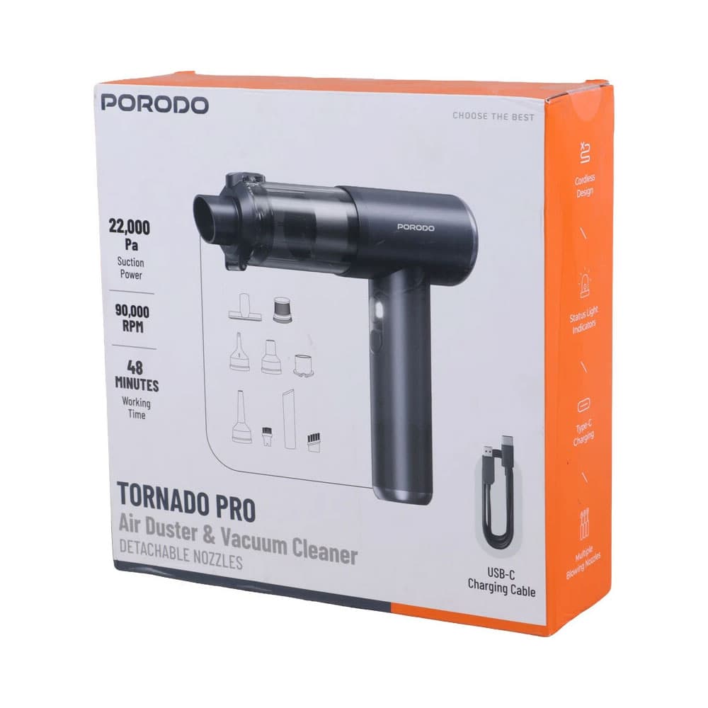 جت فن و جارو شارژی پرودو مدل Porodo Tornado Pro PDM8 — تصویر ۲