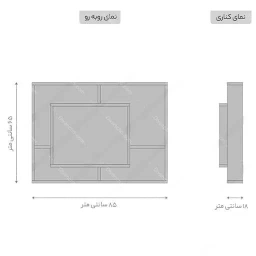 میز تحریر دیواری کد DC065 — تصویر ۴