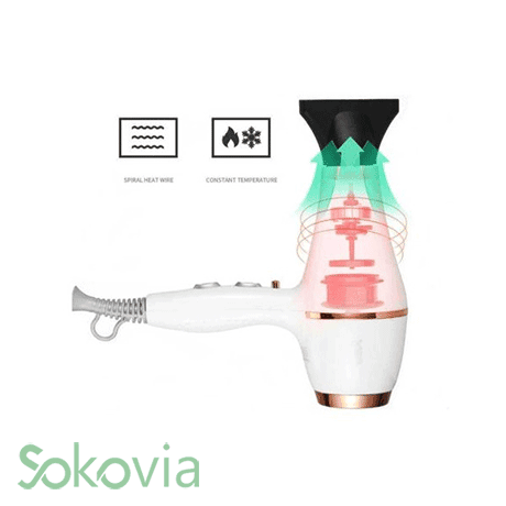 سشوار حرفه ای وی جی آر مدل V-414 — تصویر ۸