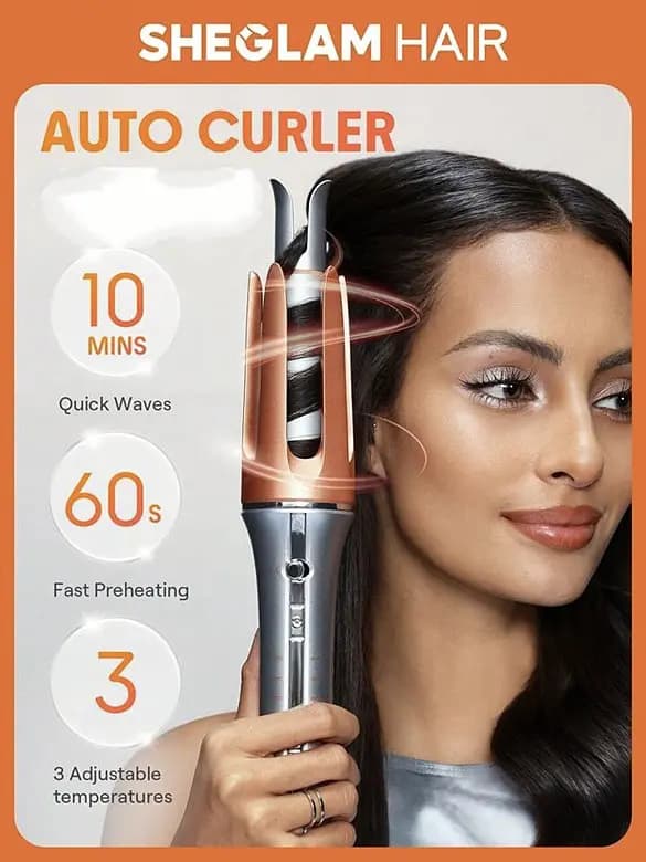 دستگاه فر کننده مو شیگلم کرلی SHEGLAM Hair Curler ‏ — تصویر ۴