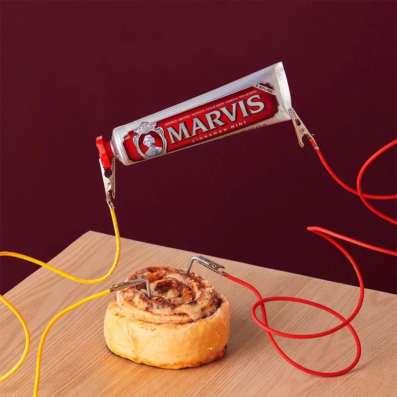 خمیردندان نعناع و دارچین مارویس مدل CINNAMON MINT حجم 85 میلی لیتر — تصویر ۳