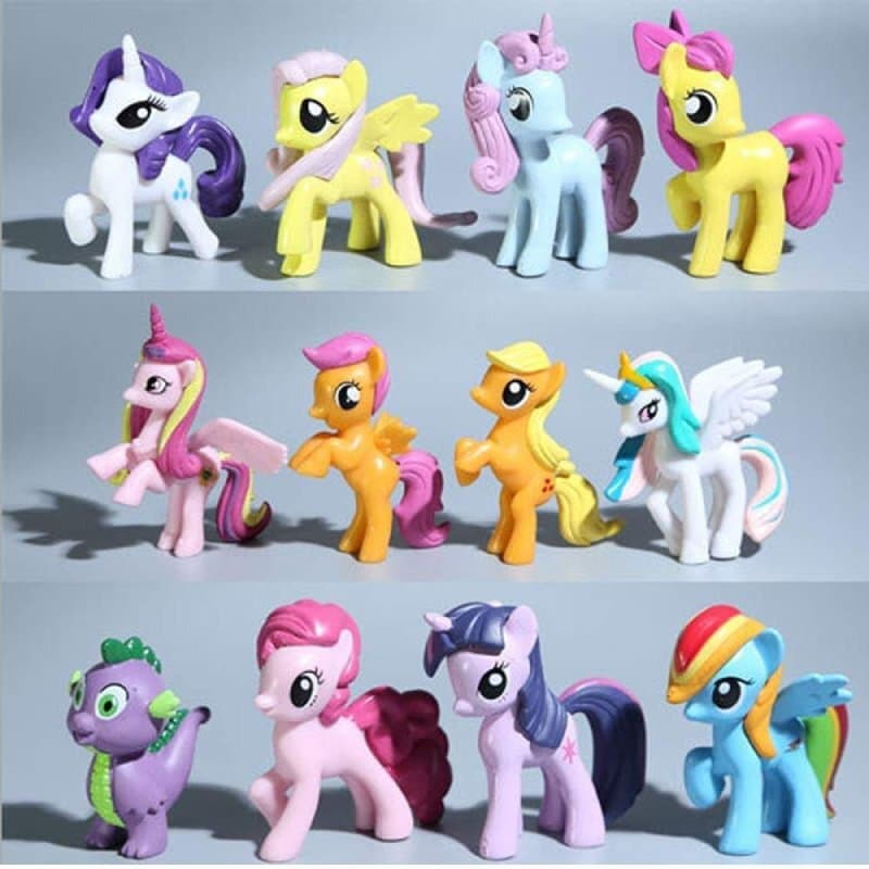 اکشن فیگور طرح My Little Pony کد 1094/2416 بسته 12 عددی — تصویر ۳
