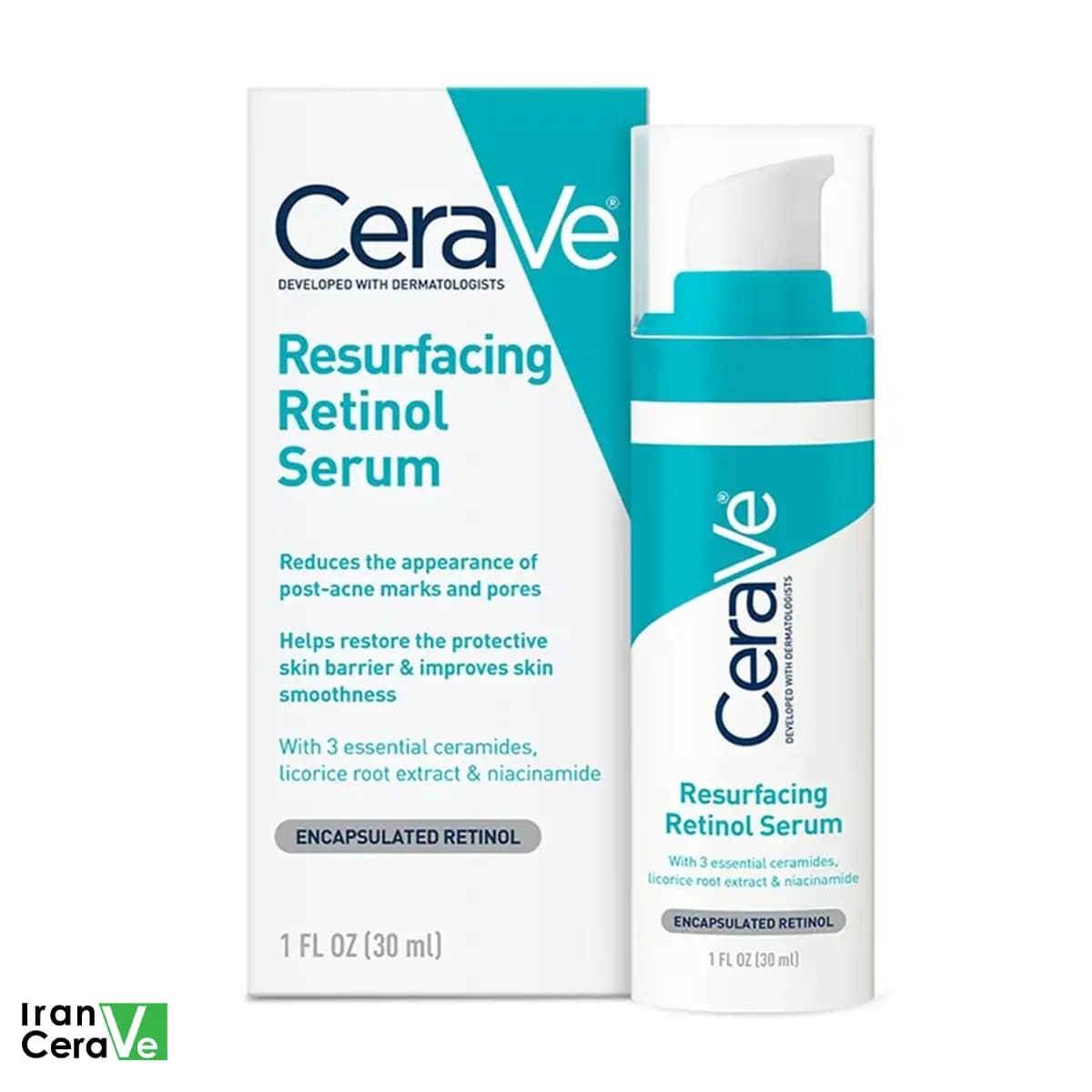 سرم رتینول سراوی CeraVe اصل ۳۰ میلی‌لیتر