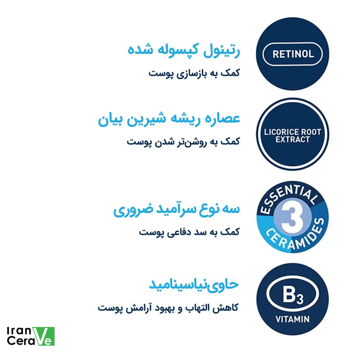 سرم رتینول سراوی CeraVe اصل ۳۰ میلی‌لیتر — تصویر ۲