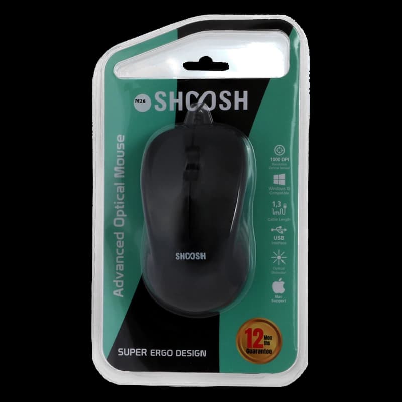 موس سیم دار SHOOSH M26-M23-M22 — تصویر ۳