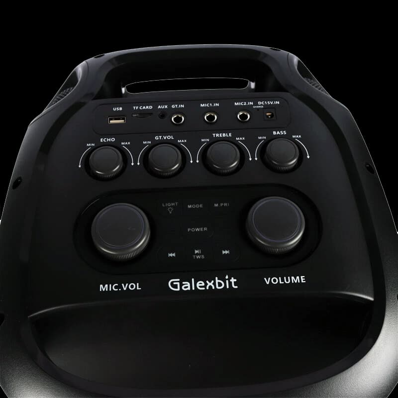 اسپیکر Galexbit GS61 همراه میکروفون بی‌سیم و ریموت — تصویر ۳