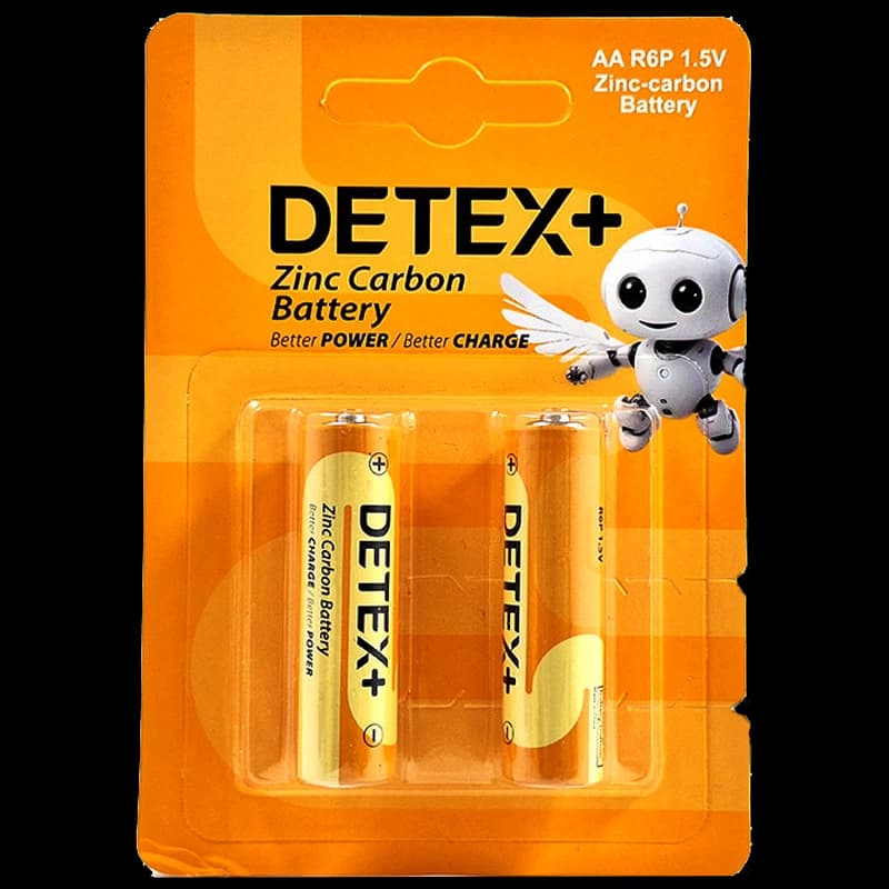 باتری قلمی DETEX PLUS پک دو عددی