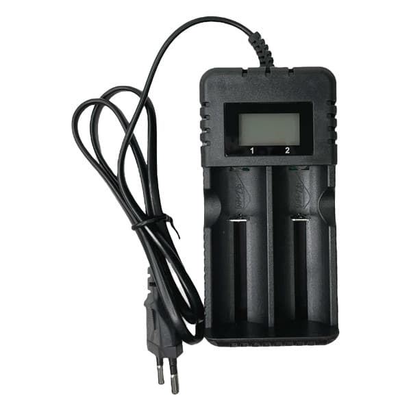 شارژر هوشمند دو شیار HWD HD-8991B | شارژ ایمن باتری لیتیوم دوگانه