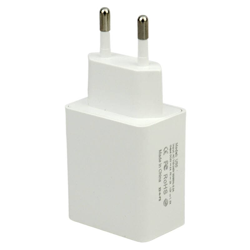 شارژر دیواری فست شارژ CAZA U50&KIT 3A QC PD + کابل میکرو یو اس بی — تصویر ۲