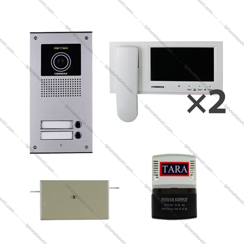 پک کامل آیفون تصویری کوماکس 8 واحدی مدل CDV70 — تصویر ۳
