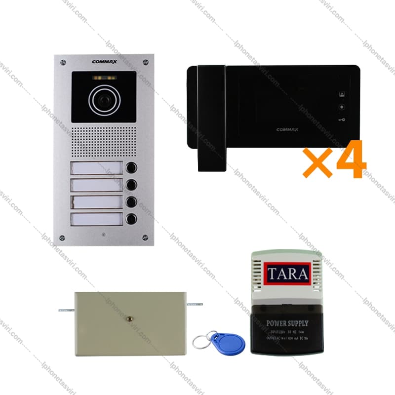 پک آیفون تصویری کوماکس سه واحدی با مانیتور CDV-43N — تصویر ۶