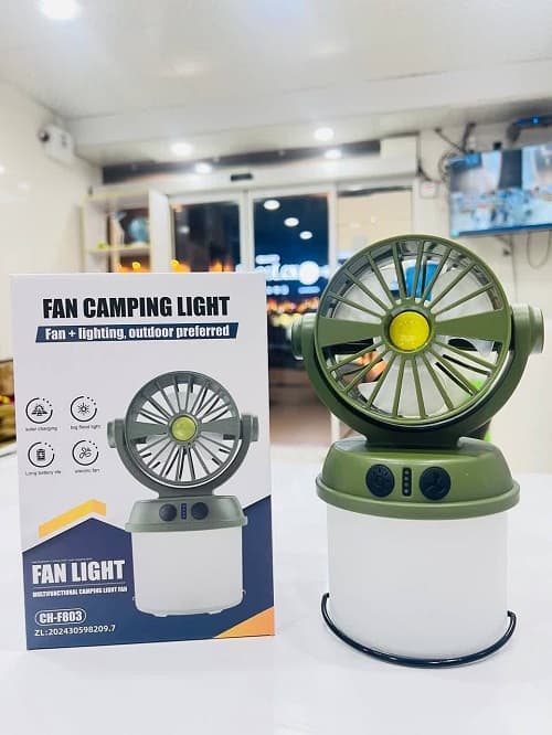 چراغ فانوسی شارژی مدل پنکه دار کد CH-F803