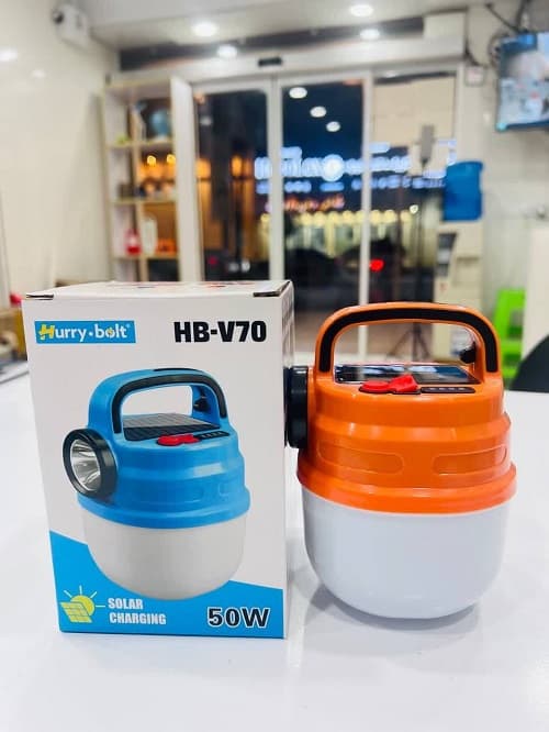 چراغ قوه و لامپ اضطراری دستی 50 وات مدل HB-V70