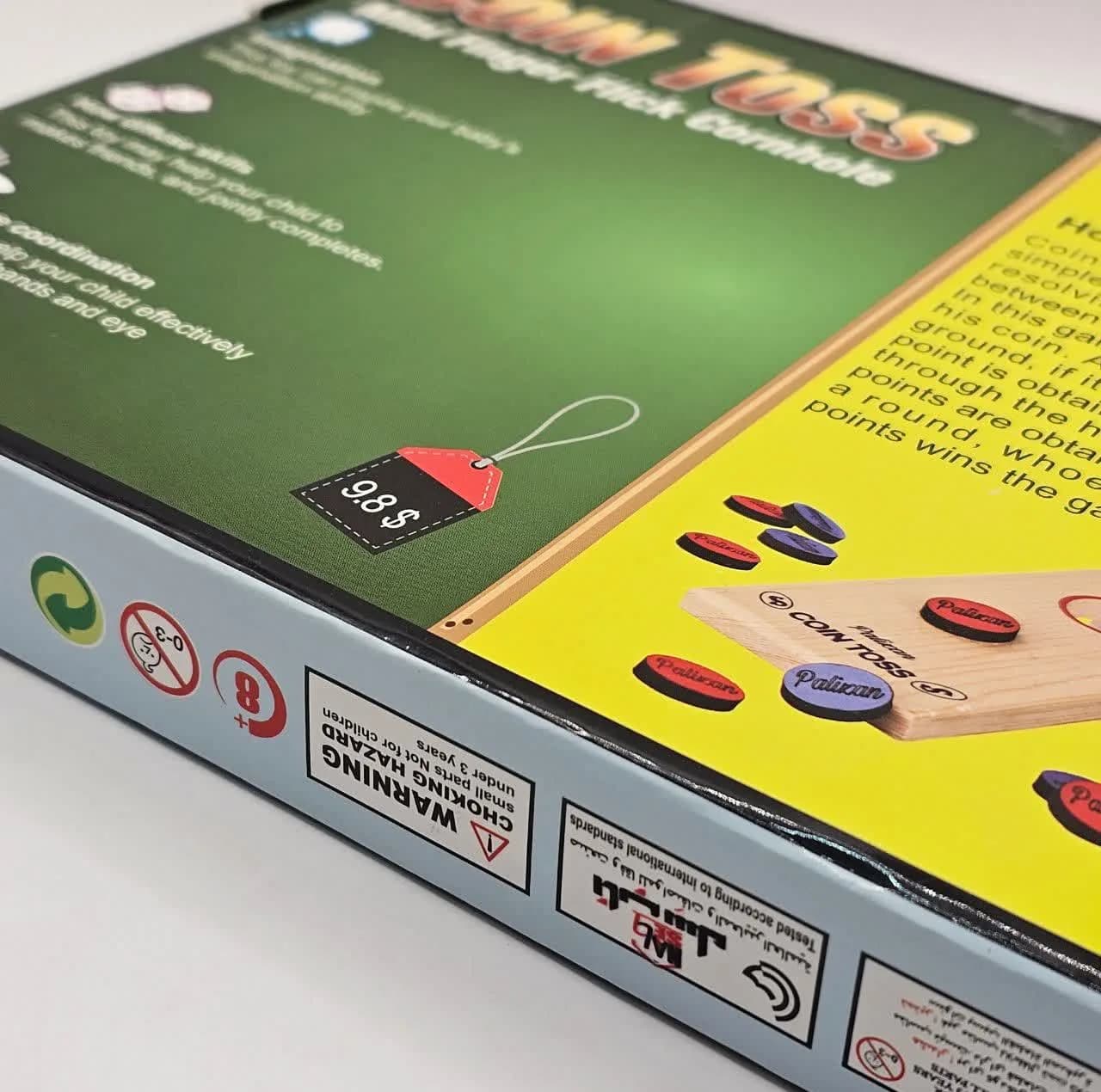 بازی فکری ناب سل مدل پرتاب سکه چوبی کد COIN TOSS MINI FINGER FLICK CORNHOLE — تصویر ۵