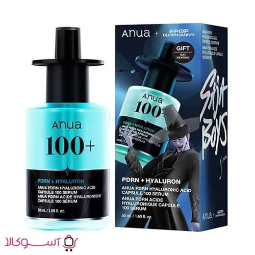 سرم آبرسان و ترمیم‌کننده آنوا مدل Hyaluron+PDRN حجم 50میل — تصویر ۲