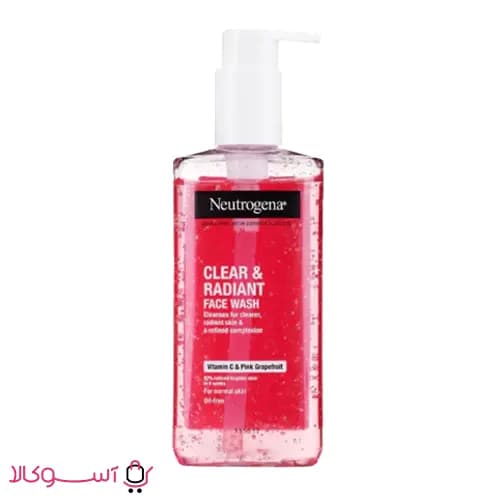 ژل شستشوی شفاف کننده نوتروژینا مدل CLEAR & RADIANT حجم 200 میل