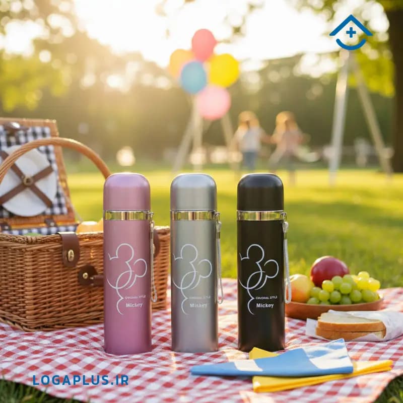 فلاسک استیل دوجداره طرح میکی (Mickey) ظرفیت 500 میلیلیتر — تصویر ۷