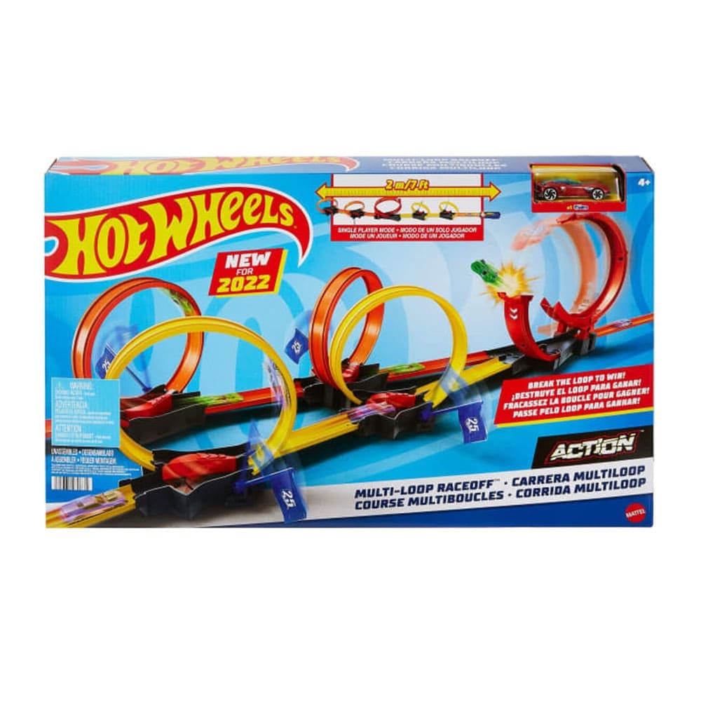 پیست مولتی ریس هات ویلز کد: 03067 HDR83 Hot Wheels Multi-Loop Race Off Playset — تصویر ۲