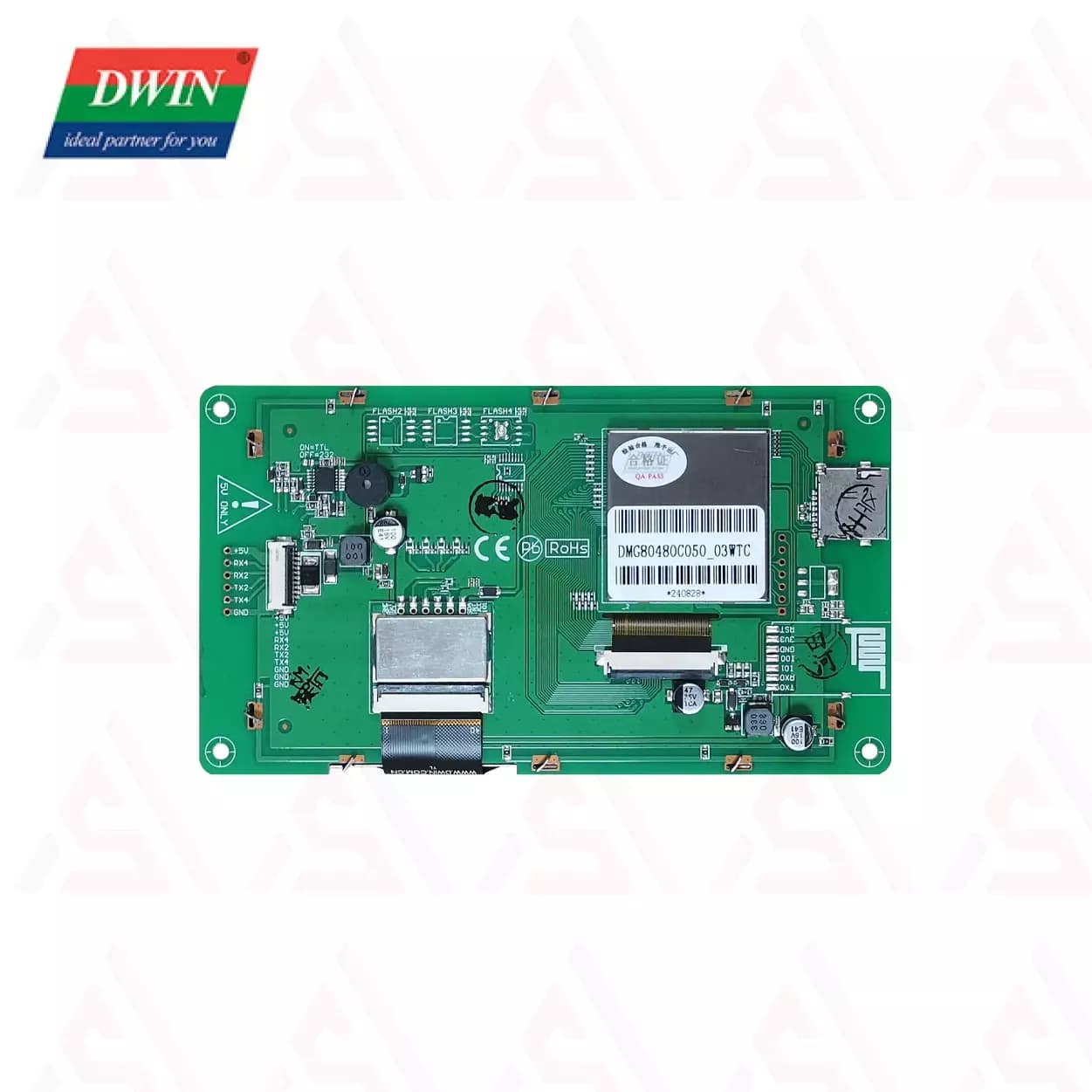 نمایشگر رنگی 5 اینچی 480*800 HMI مدل DMG80480C050_03WTC — تصویر ۲