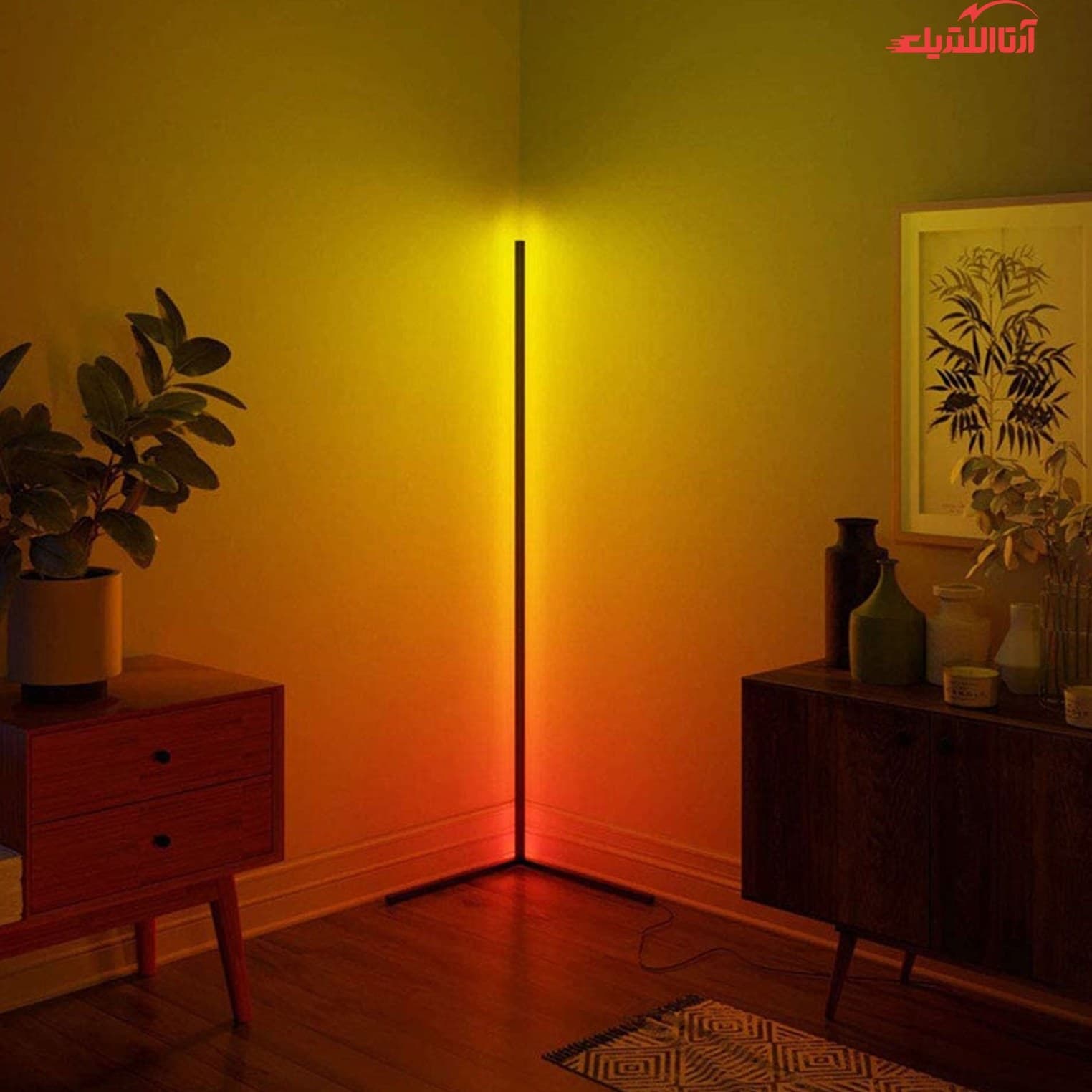 آباژور اکولایزر کرنر لایت RGB FLOOR LAMP ریموت کنترل دار