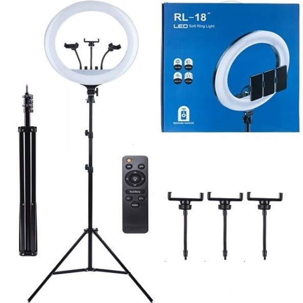 رینگ لایت 18 اینچی با پایه دو متری اصلی RL-18 Ring Light — تصویر ۲