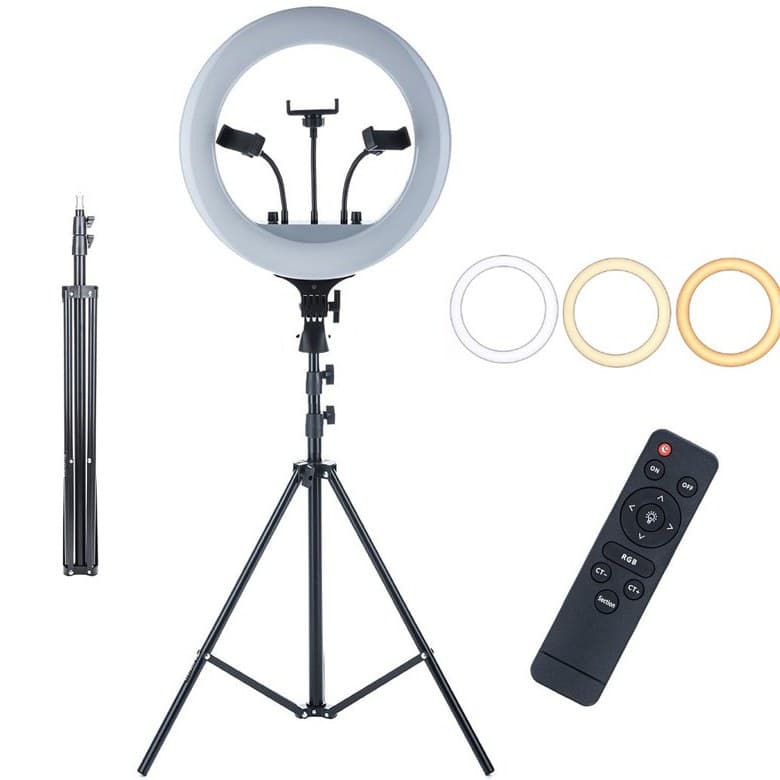 رینگ لایت 14 اینچی با پایه دو متری ا RL-14 Ring Light — تصویر ۵