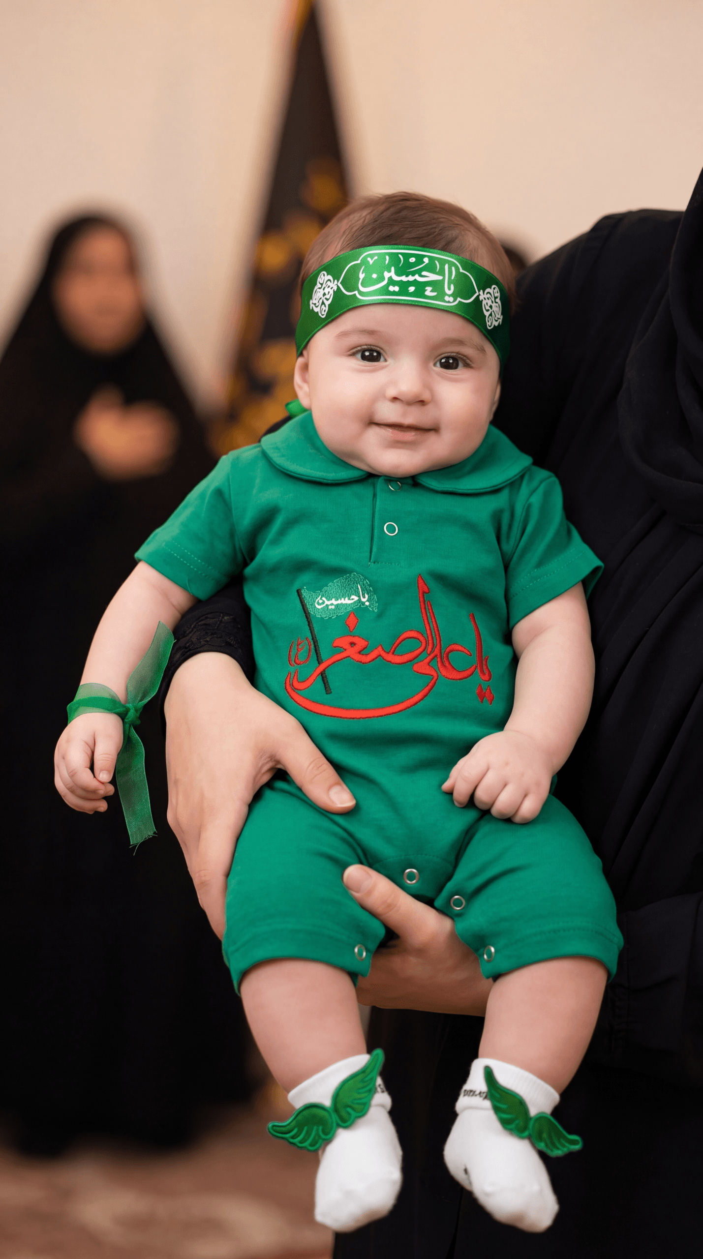 ست ۵ تکه محرمی بال فرشته سبز