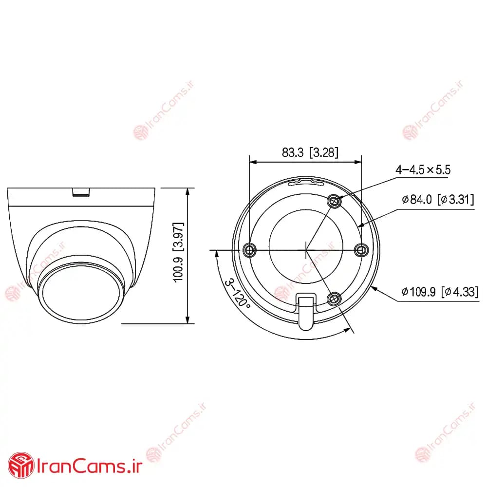 دوربین مداربسته IP دام 2 مگاپیکسلی داهوا DH-IPC-HDW2230TP-AS — تصویر ۷