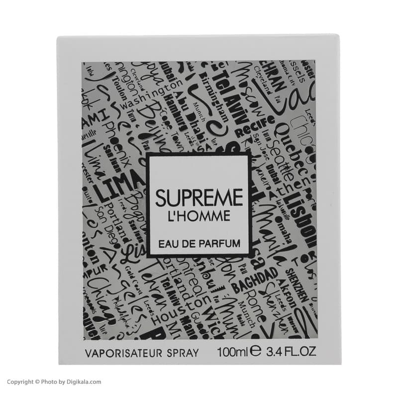 ادو پرفيوم مردانه فراگرنس ورد مدل Supreme حجم 100 میلی لیتر — تصویر ۶