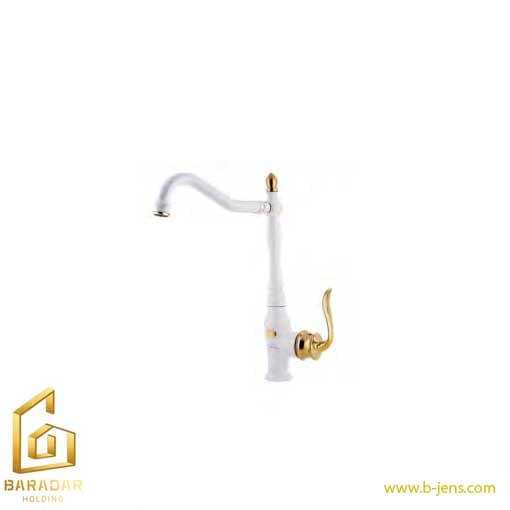 شیر ظرفشویی ارمغان مدل ژاسپر سفید طلایی