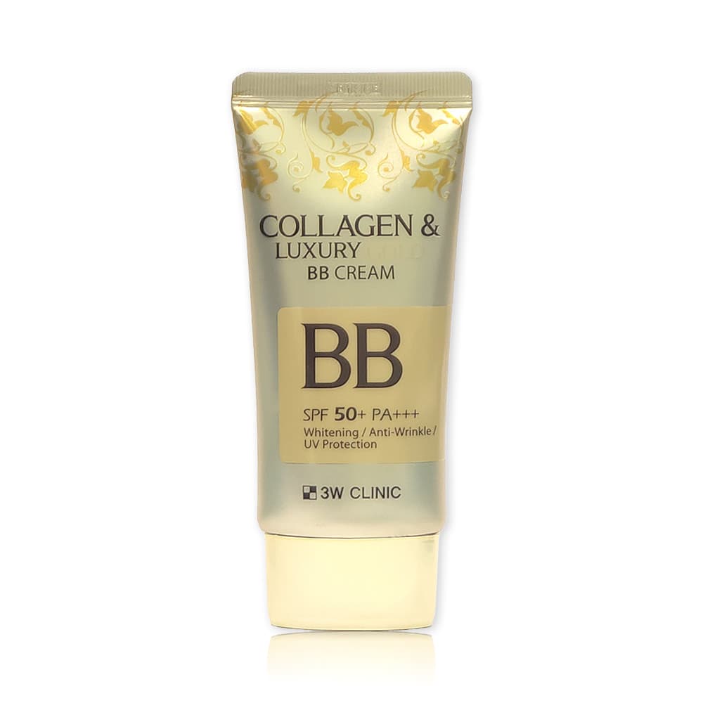 بی‌بی کرم حاوی طلا و کلاژن SPF50 تری دبلیو کلینیک – 3W Clinic Gold & Collagen BB Cream