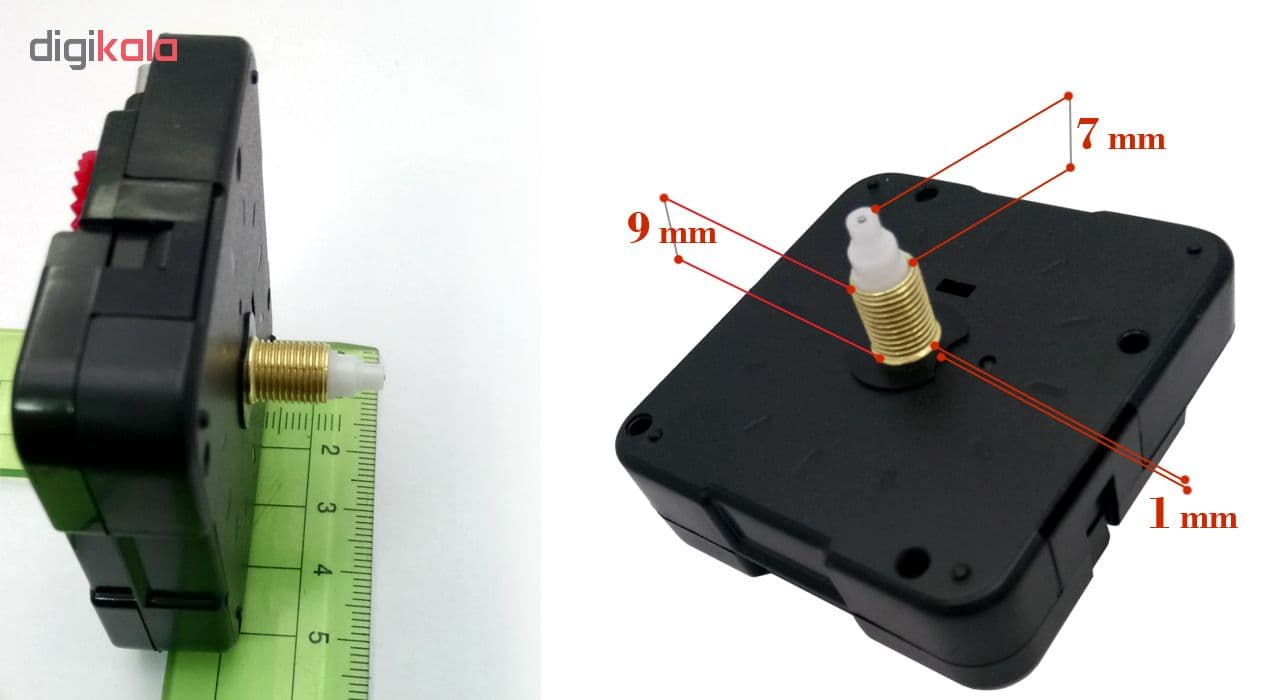 موتور آرام گرد ساعت جیالی مدل M6363 بسته 5 عددی — تصویر ۴