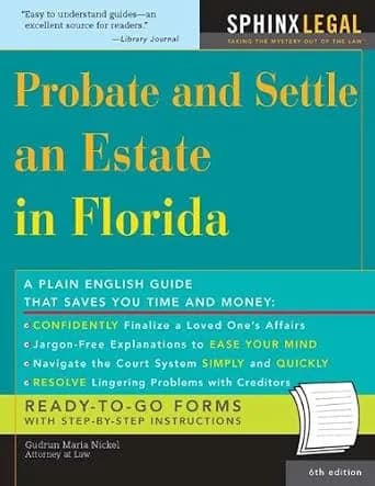 و دانلود نسخه کامل کتاب زبان اصلی Probate and Settle an Estate in Florida (Legal Survival Guides Book 0) | دانلود کتاب خارجی