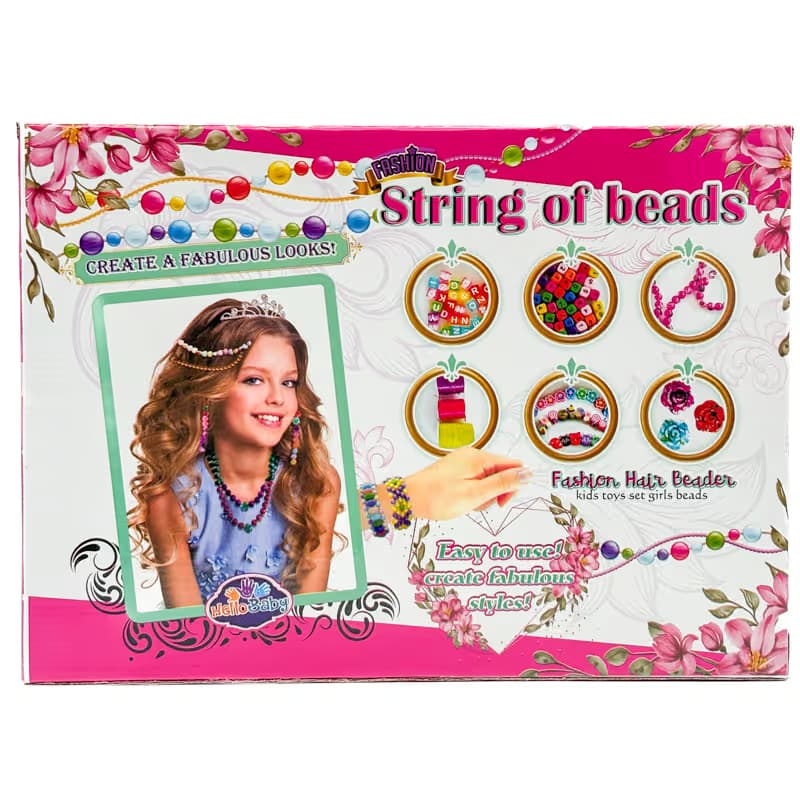▪️اسباب بازی ست جواهرات 105 برند هلو بیبیstring of beads — تصویر ۲