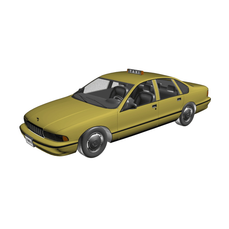 دانلود آبجکت تری‌دی‌مکس تاکسی مدل Taxi
