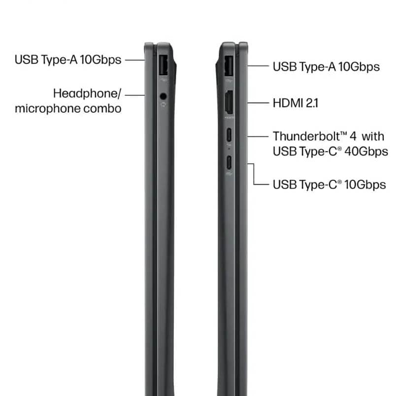 لپتاپ 16 اینچی اچپی مدل OmniBook X Flip 16-as0023dx، پردازنده Core Ultra 7-256V، رم 16 گیگابایت LPDDR5X، حافظه SSD با ظرفیت 1 ترابایت، نمایشگر لمسی چرخش 360 درجه و پشتیبانی از قلم، سیستم عامل ویندوز — تصویر ۶