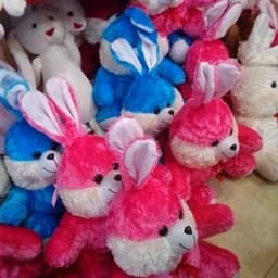 عروسک خرگوش بزرگ پارچه سوزنی ( ارتفاع 60 پهنا 40) — تصویر ۵
