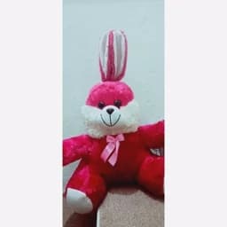 عروسک خرگوش بزرگ پارچه سوزنی ( ارتفاع 60 پهنا 40) — تصویر ۲