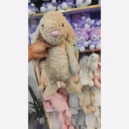 عروسک جیلی کت عروسک خارجی خرگوش گوش دراز پشمالو خارجی وارداتی — تصویر ۵