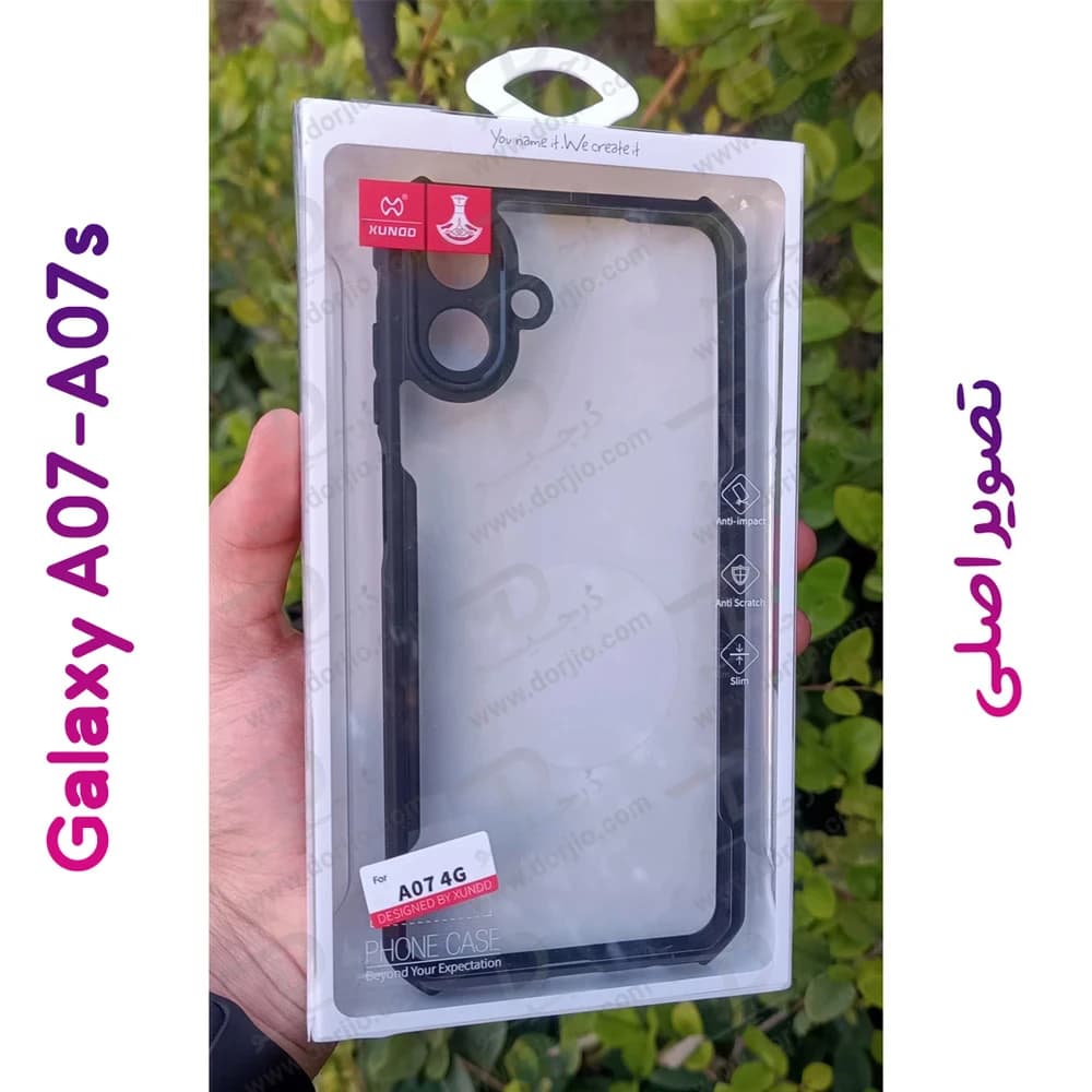 کریستال شیلد شفاف Galaxy A07s مارک XUNDD سری Beatle — تصویر ۴