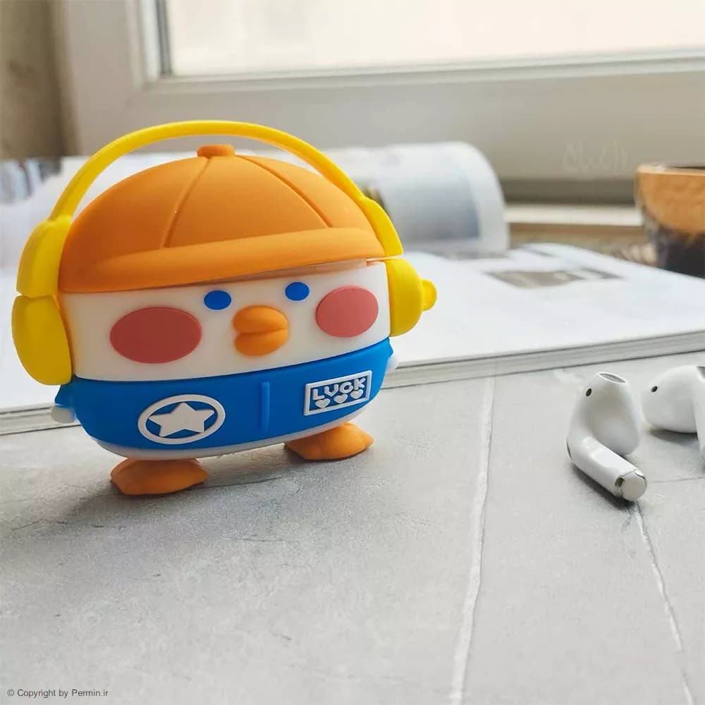 کاور فانتزی طرح اردک Music Duck کیس اپل ایرپاد پرو 2 AirPod Pro — تصویر ۲