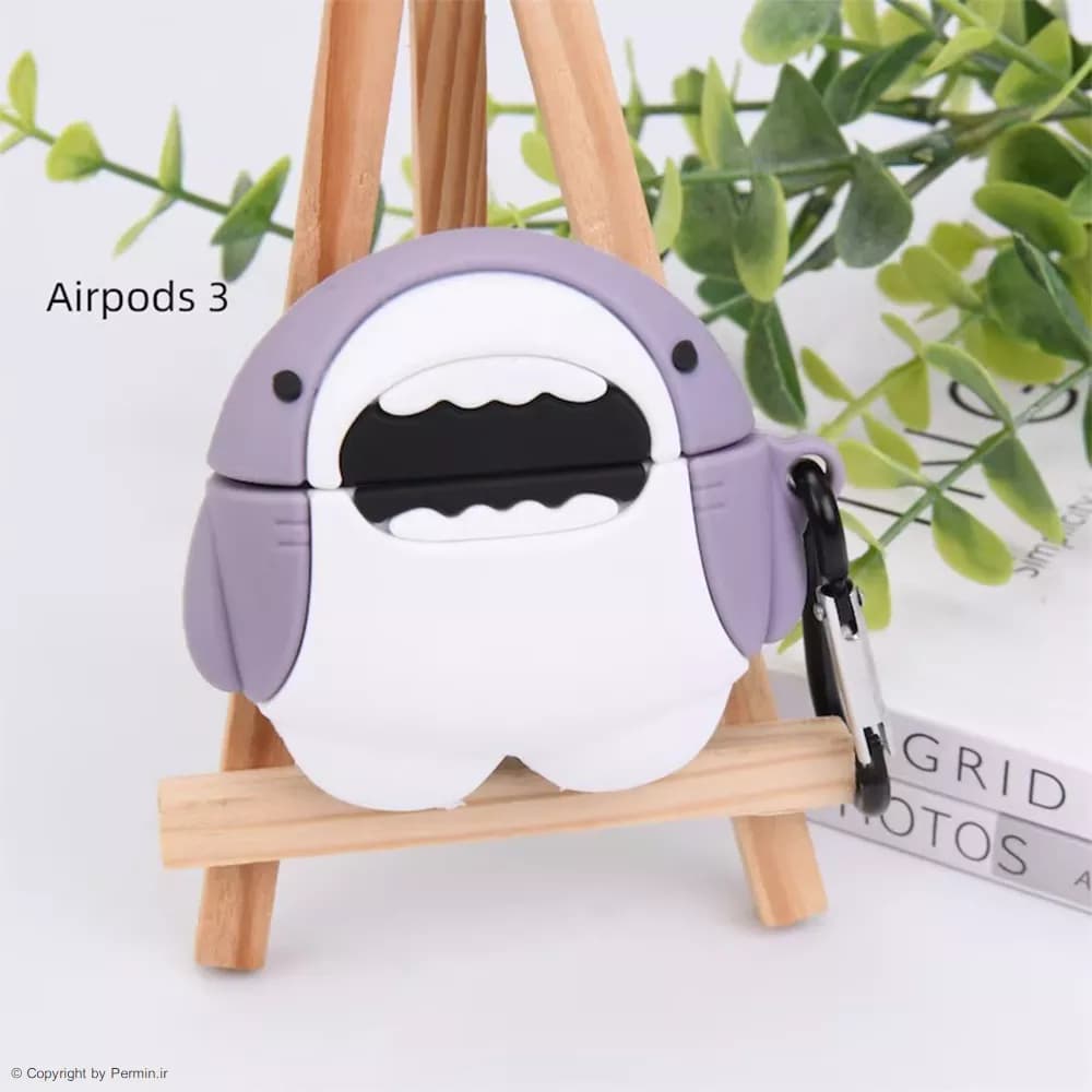 کاور فانتزی طرح کوسه کیس اپل ایرپاد پرو AirPods Pro — تصویر ۲
