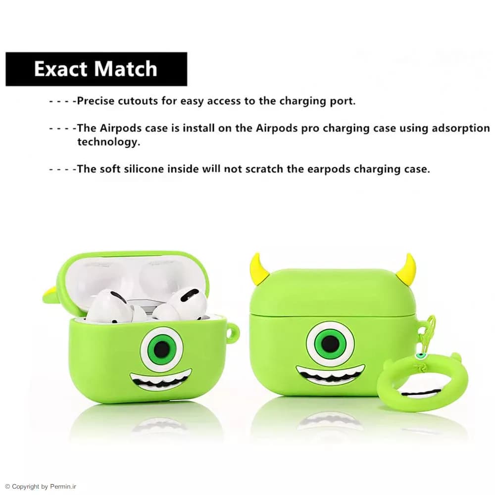 کاور فانتزی طرح مایک مانستر کیس اپل ایرپاد پرو 2 AirPods Pro — تصویر ۴