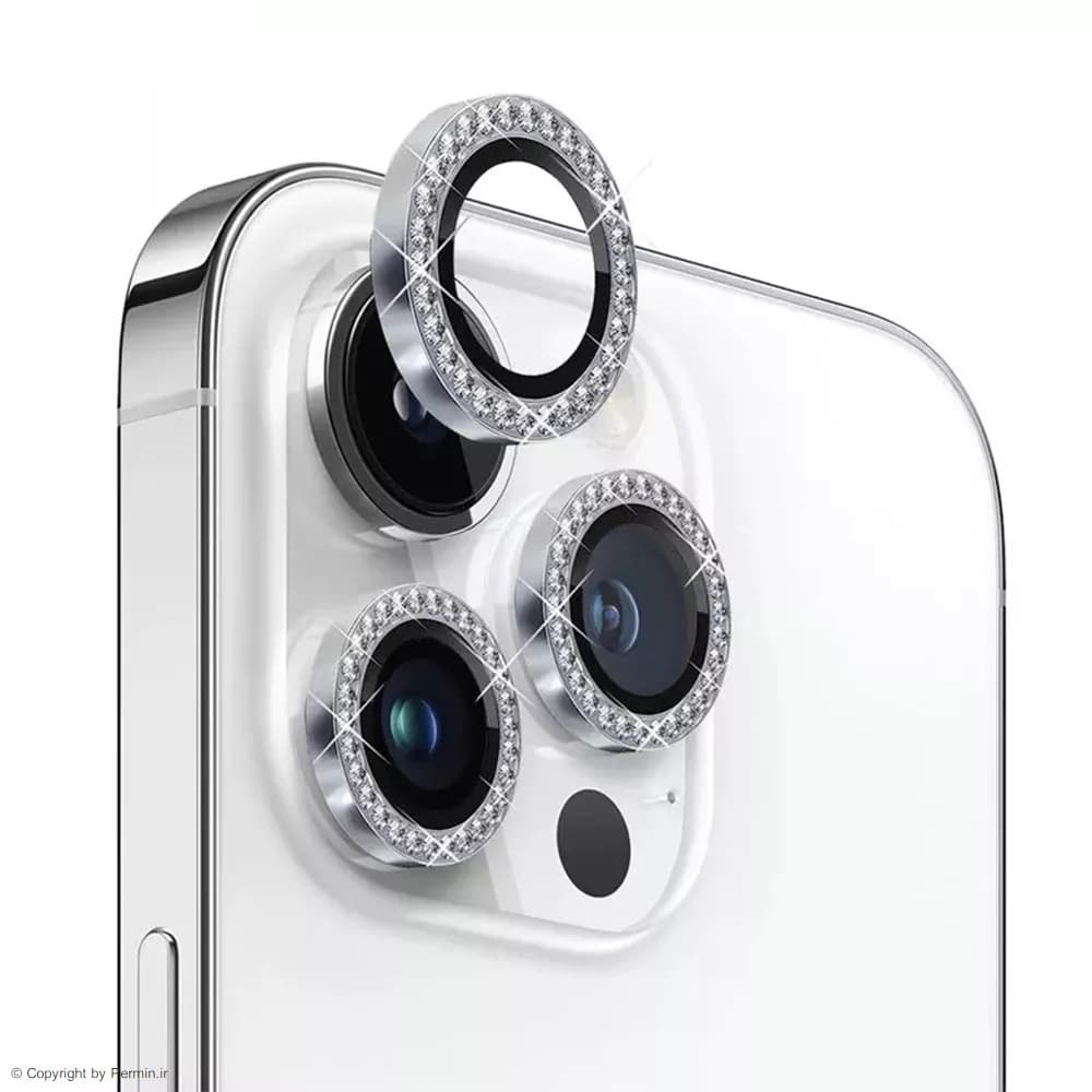 محافظ لنز دوربین نگین دار گوشی موبایل اپل iPhone 12 Pro