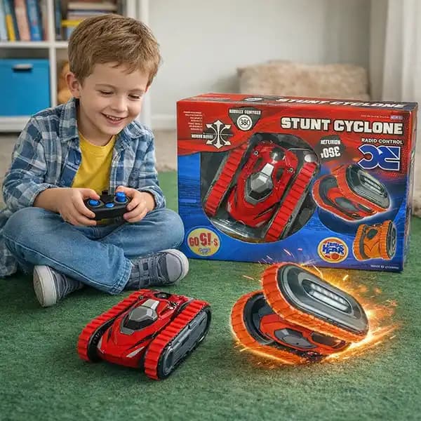 ماشین کنترلی آفرود RC مدل Stunt Cyclone برند Kids Stuff