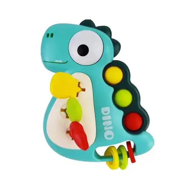 دندان گیر و جغجغه نوزاد مدل دایناسور برند yandong toys کد 750 — تصویر ۷