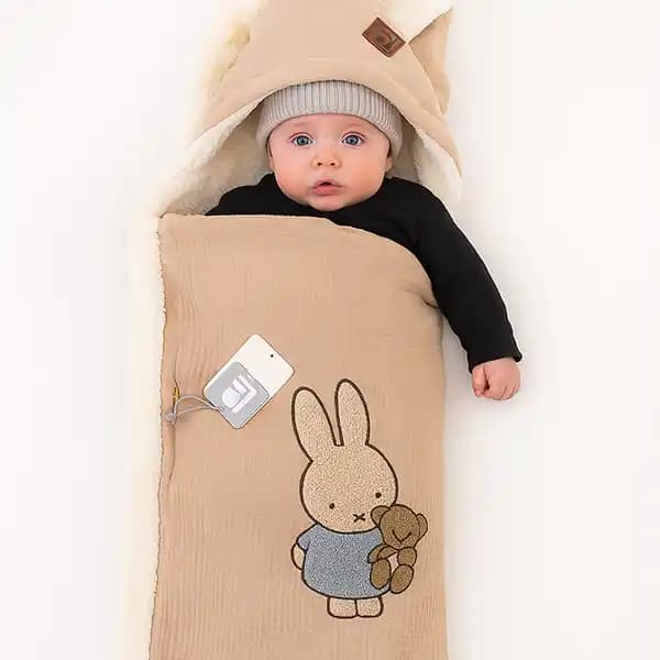 پتو کلاه دار نوزاد طرح خرس و خرگوش برند بیبی لایک Baby like — تصویر ۴