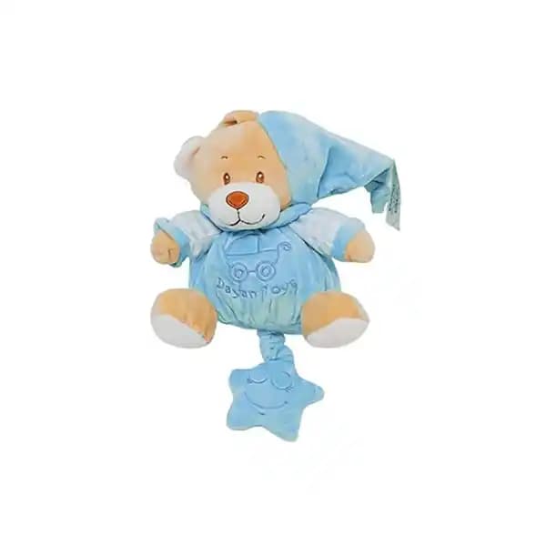 عروسک و آویز تخت موزیکال نوزاد طرح خرس برند dayan toys